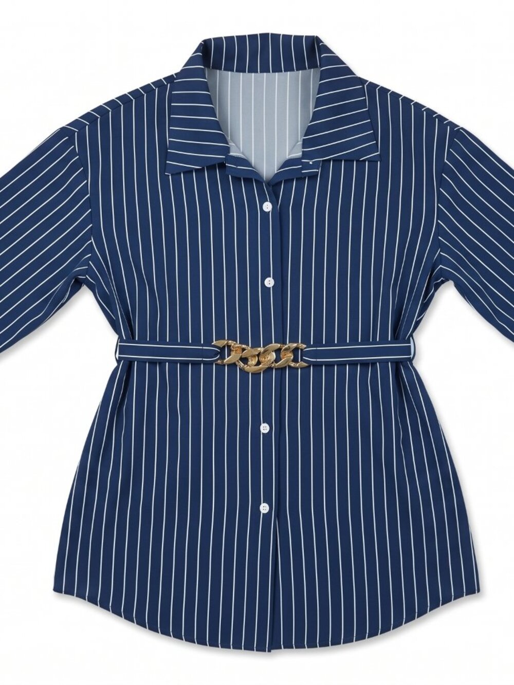 Blue Striped Blouse